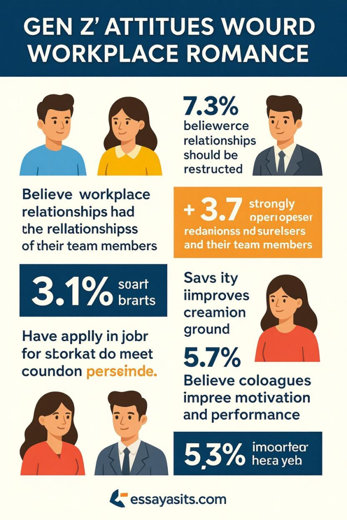 Essayassits..com surveys on the Gen Z  Attitudes towards workplace romance