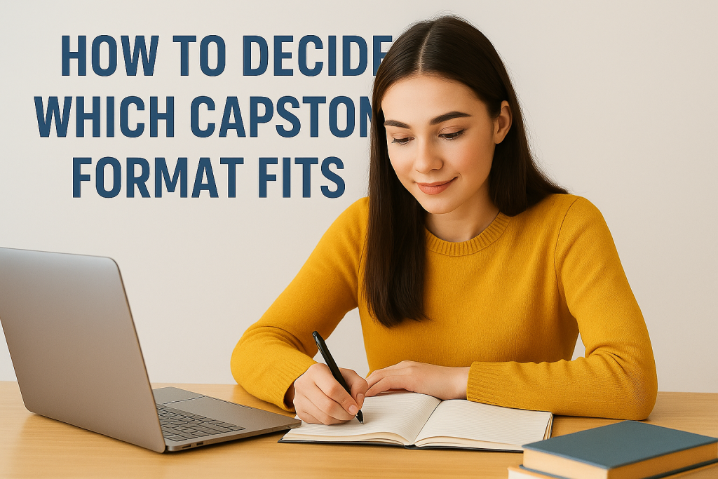 how to decide which capstone format fits