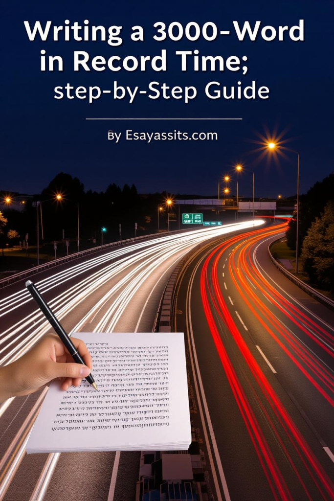 Writing a 3000-Word Essay in Record Time: Step-by-Step Guide by Essayassits.com