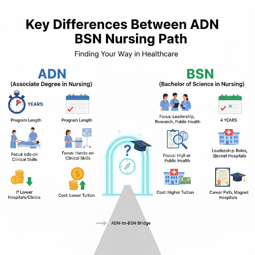 Key Differences Between ADN and BSN Nursing: