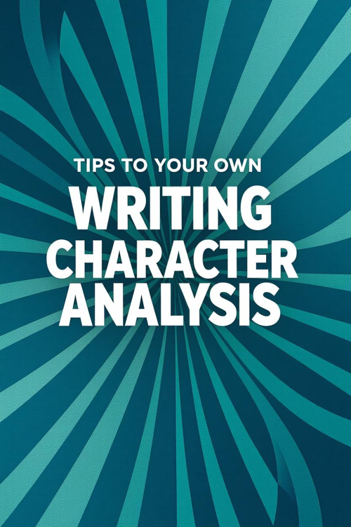 Tips to writing a good character analysis