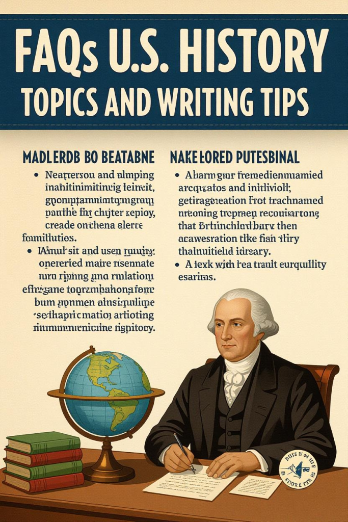 FAQs: U.S. History Essay Topics and Writing Tips