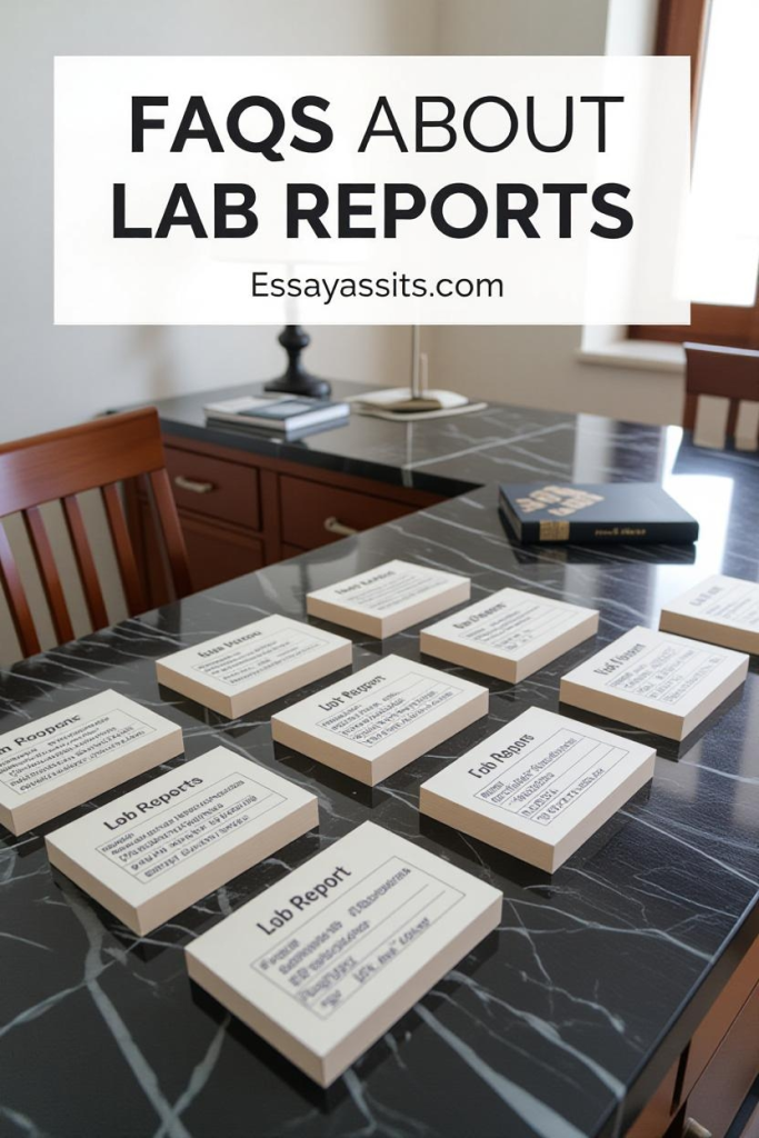 Frequently asked questions about lab repots