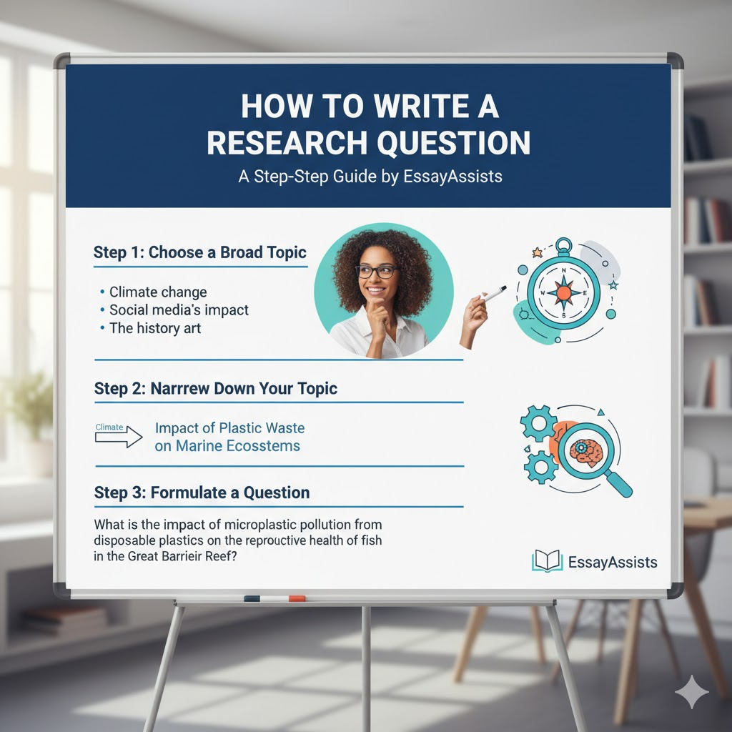 How to Write a Research Question: A Step-by-Step Guide by EssayAssits
