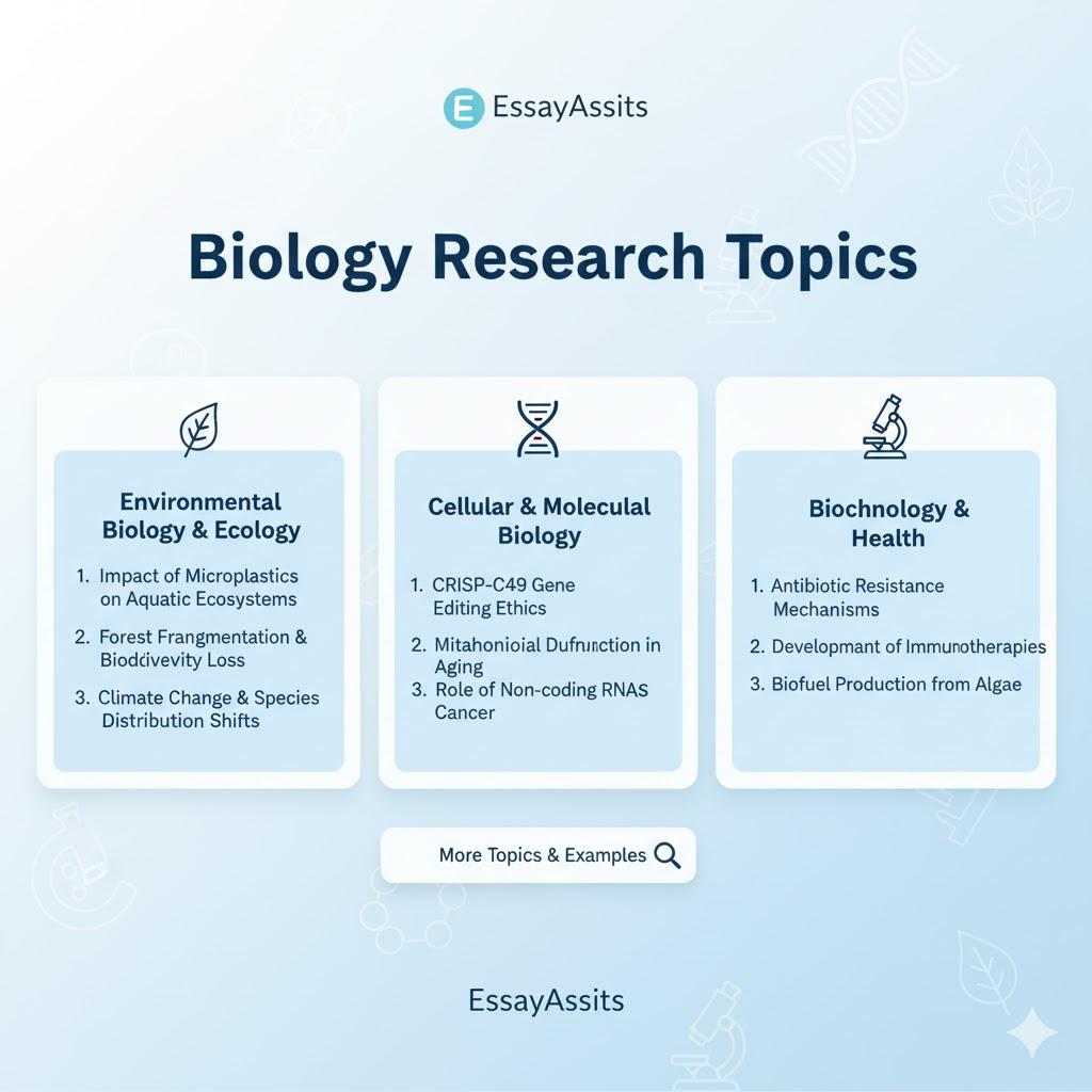 Biology Research Topics: Exploring Human Cloning, DNA, Zoology, and More
