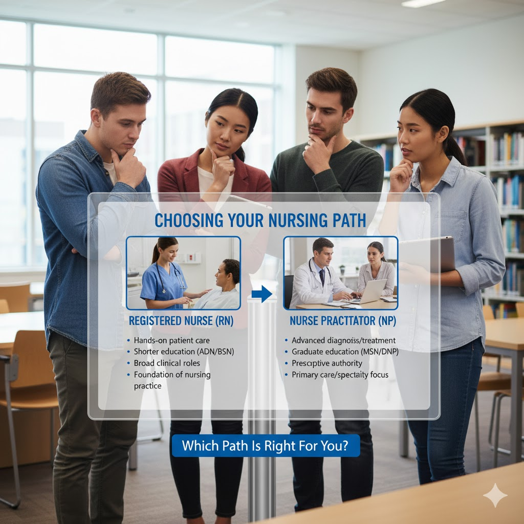 Choosing Between Nurse Practitioner vs. Registered Nurse Careers: Which Path Is Right for You?