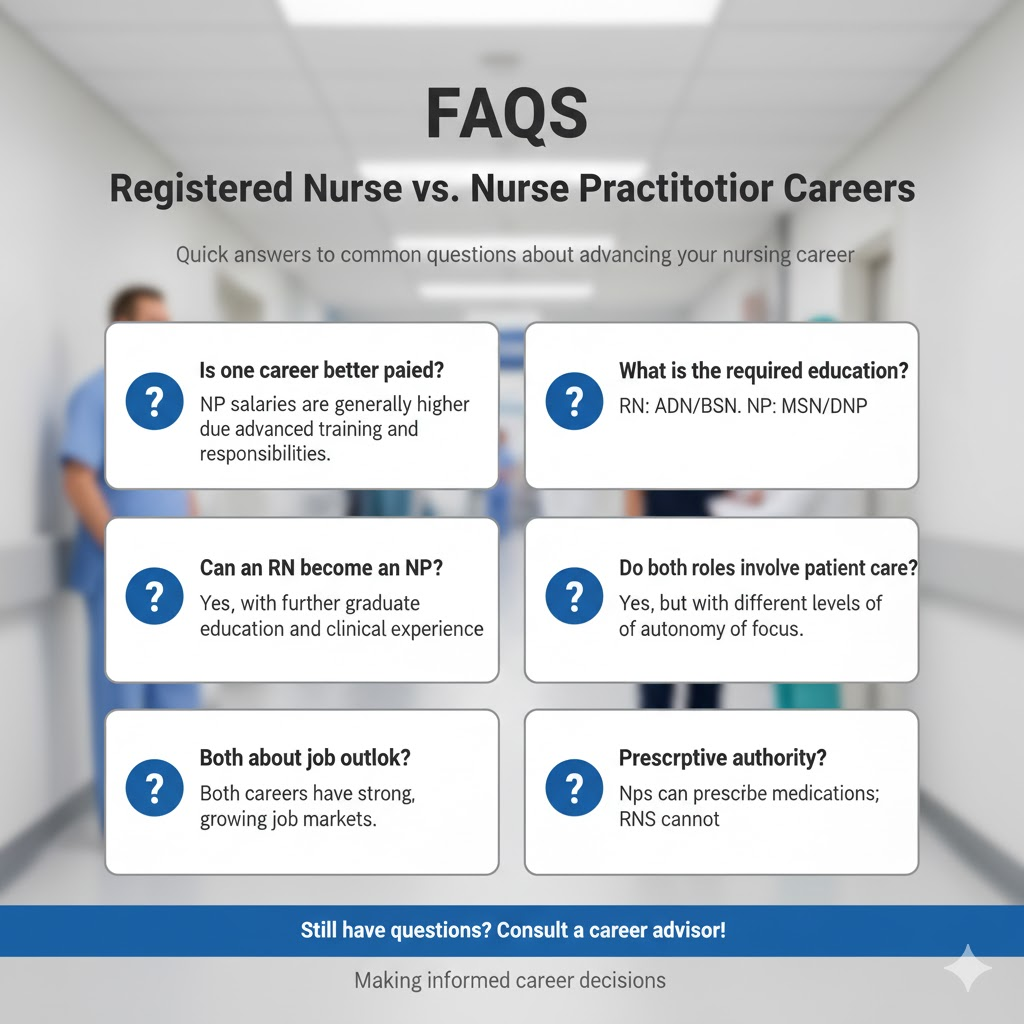 FAQs: Registered Nurse vs. Nurse Practitioner Careers