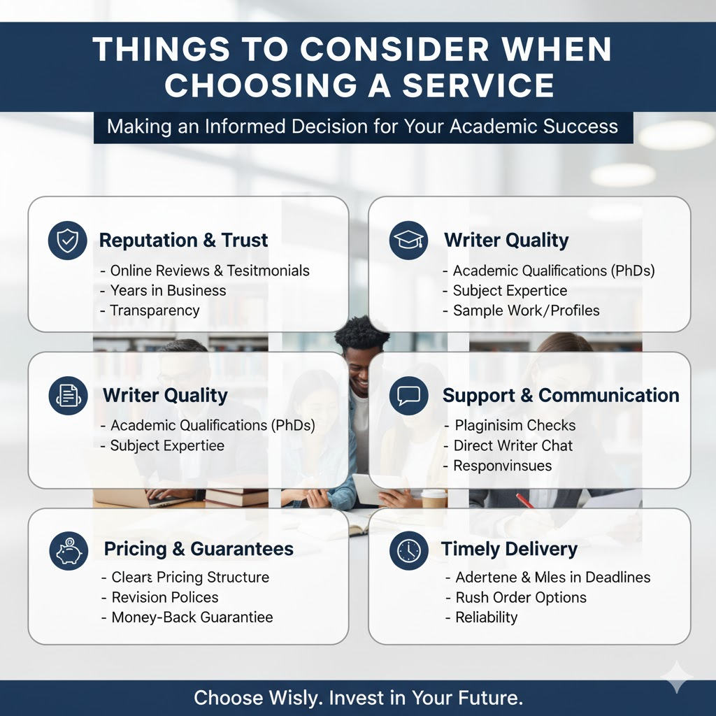 Things to Consider When Choosing a Service