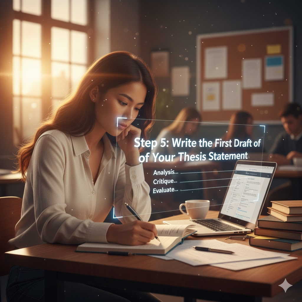  Write the First Draft of Your Thesis Statement
