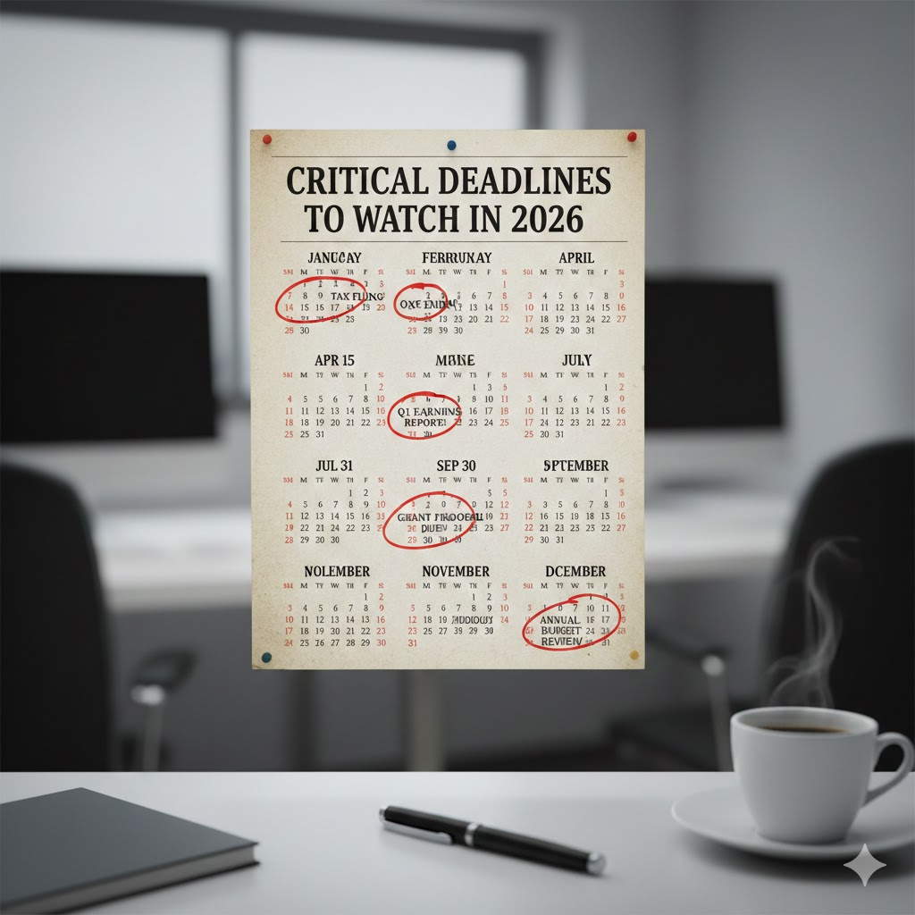 Critical Deadlines to Watch in 2026