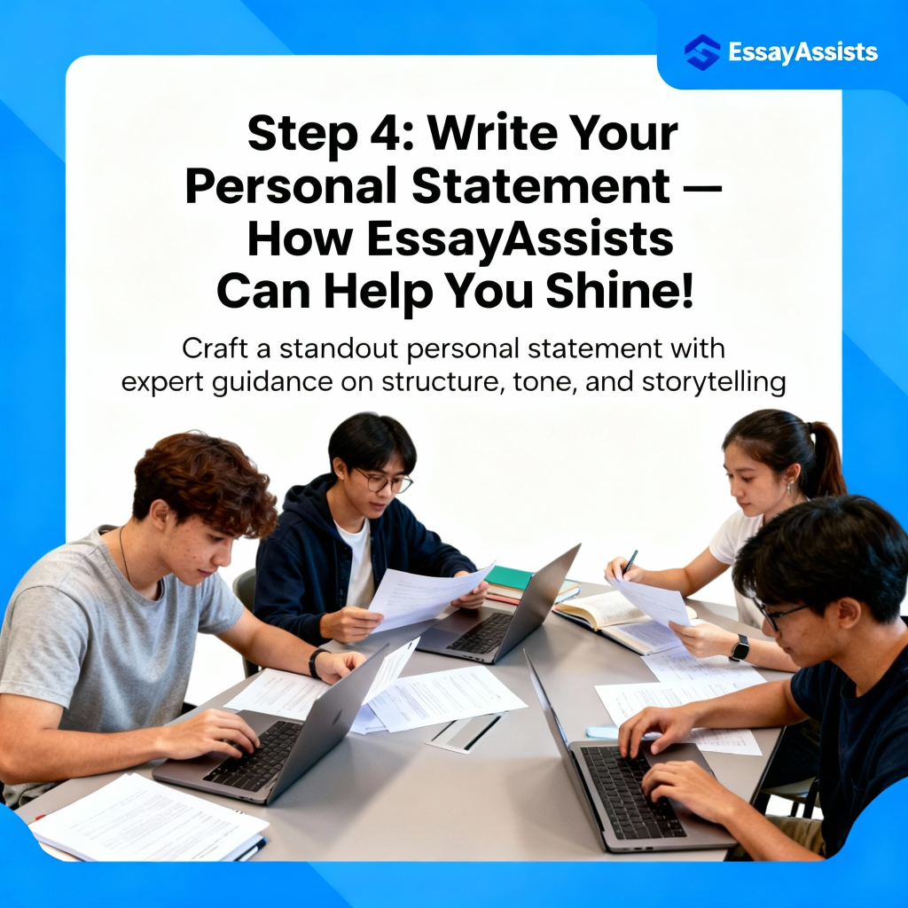 Step 4: Write Your Personal Statement – How EssayAssists Can Help You Shine!
